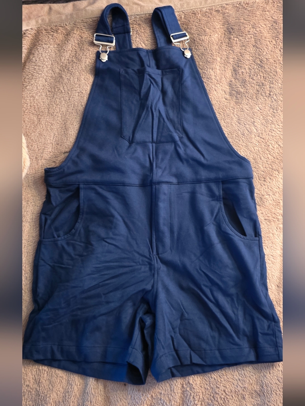 Navy Blue Short Swoveralls Romper Size Small